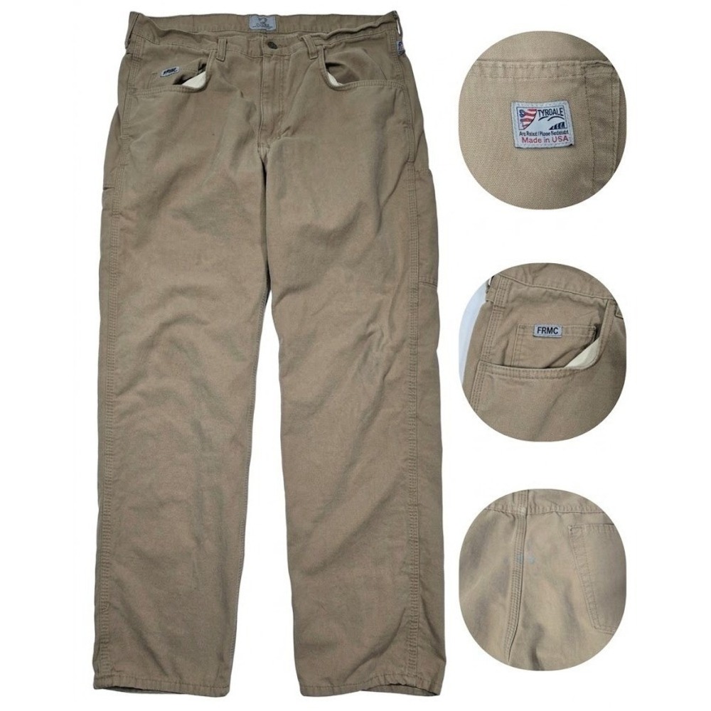 Tyndale FR Carpenter Pants 36x32 Made in USA Arc Rated Flame Resistant Workwear
